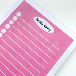 Brain Dump Notepad / To-Do List Pretty Average Prints