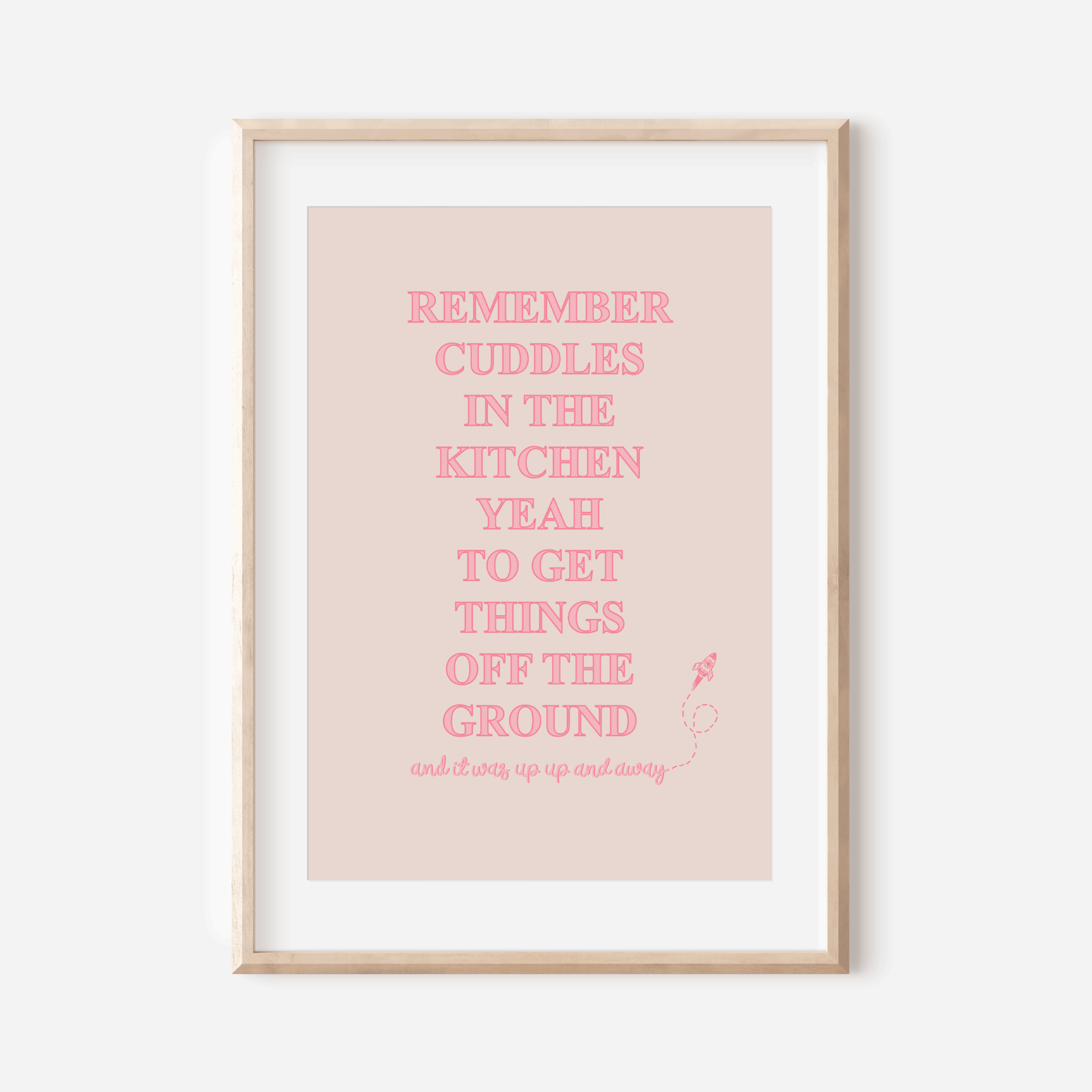Cuddles in the Kitchen Print Posters, Prints, & Visual Artwork Pretty Average
