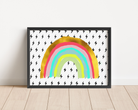 Rainbow and Lightning Print Posters, Prints, & Visual Artwork Pretty Average   