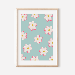Daisies Print - Other Colours Available Posters, Prints, & Visual Artwork Pretty Average