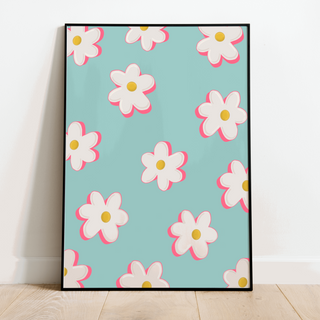 Daisies Print - Other Colours Available Posters, Prints, & Visual Artwork Pretty Average
