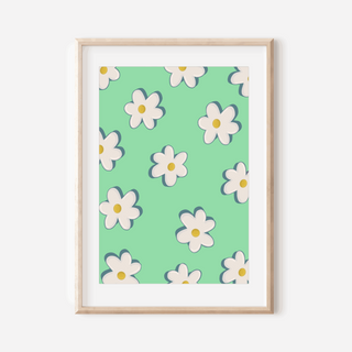 Daisies Print - Other Colours Available Posters, Prints, & Visual Artwork Pretty Average