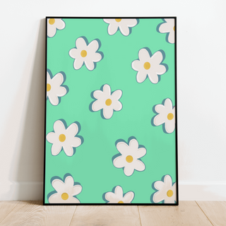 Daisies Print - Other Colours Available Posters, Prints, & Visual Artwork Pretty Average