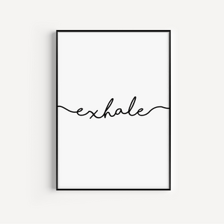Exhale Print Posters, Prints, & Visual Artwork Pretty Average
