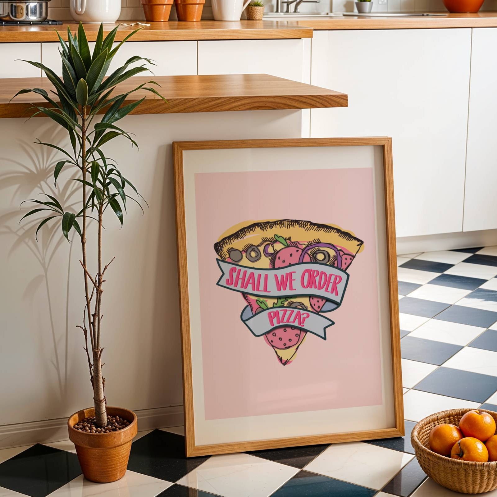 Pizza Print Posters, Prints, & Visual Artwork Pretty Average