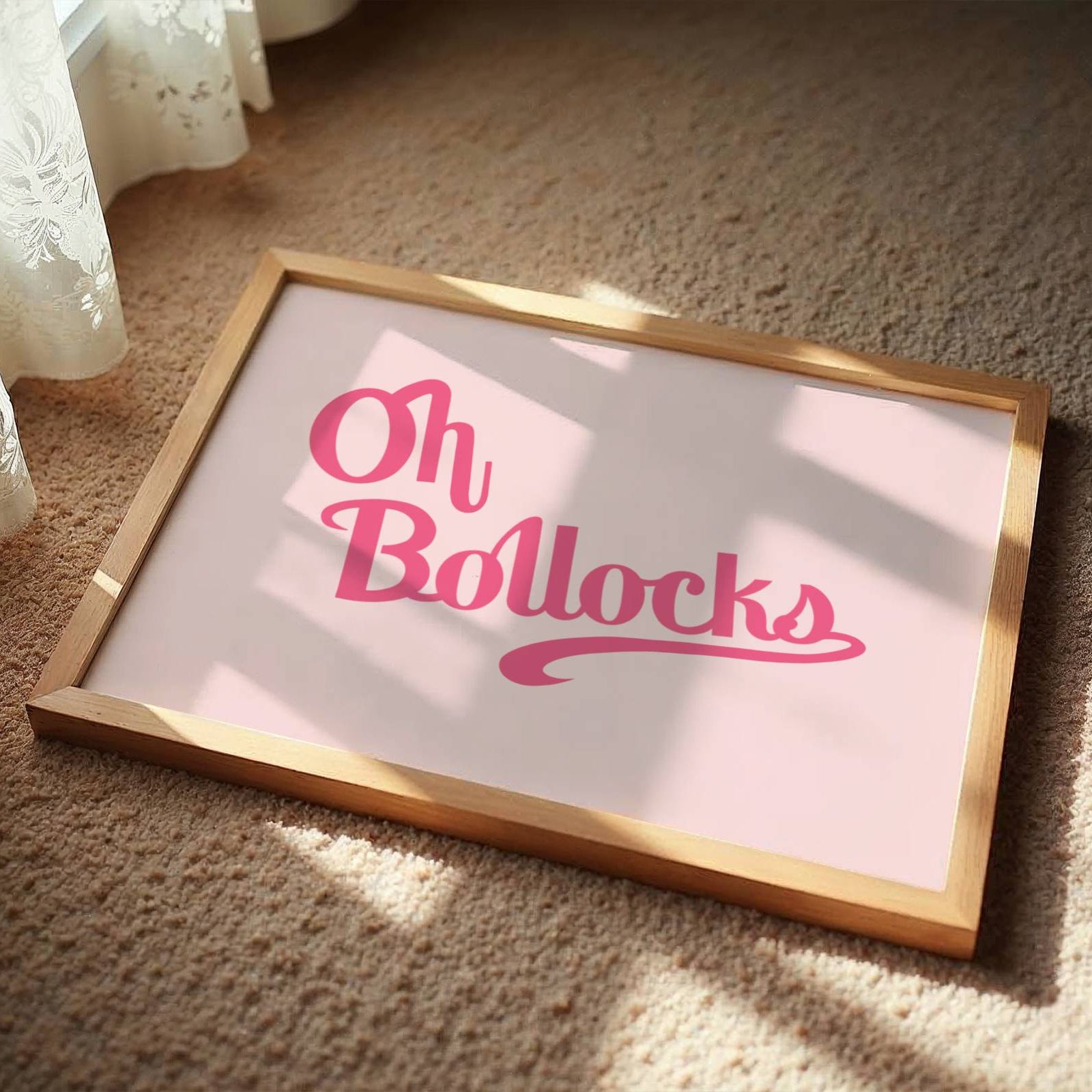 Oh Bollocks Print - Other Colours Available Posters, Prints, & Visual Artwork Pretty Average