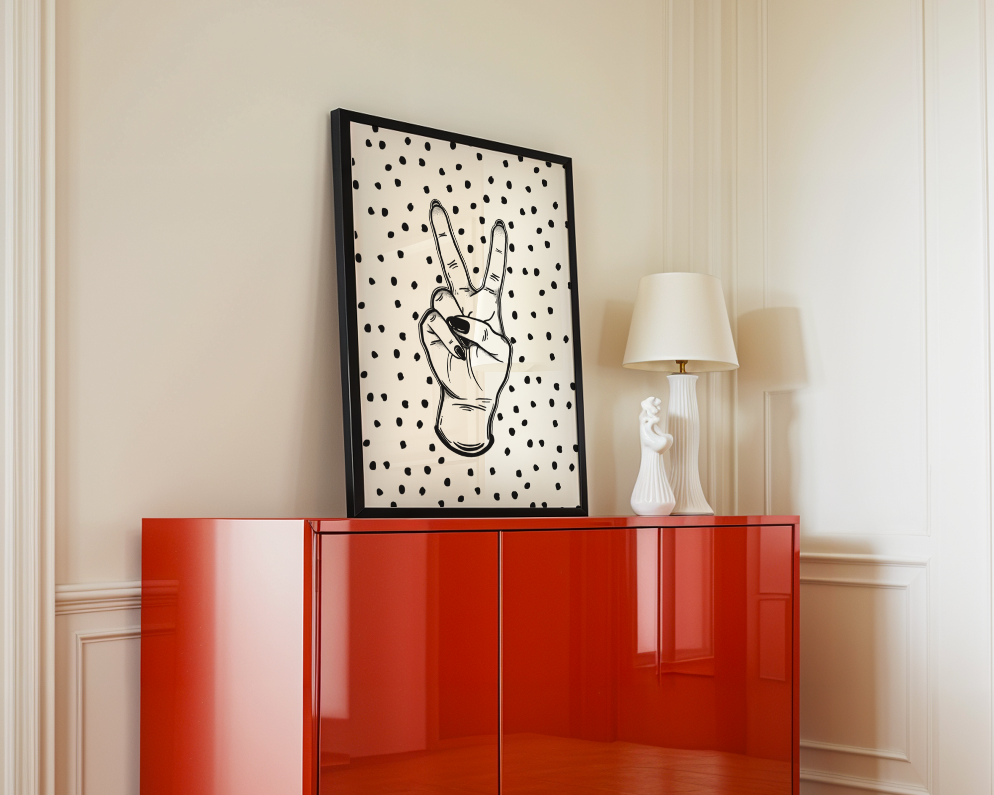 Peace Hand Print Posters, Prints, & Visual Artwork Pretty Average