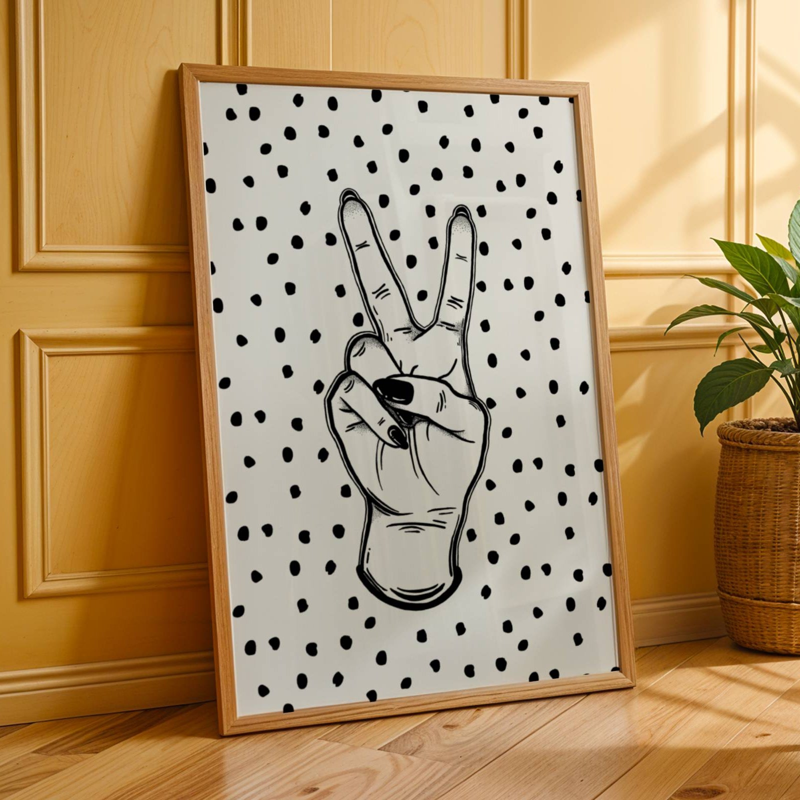 Peace Hand Print Posters, Prints, & Visual Artwork Pretty Average