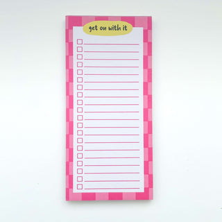 Get On With It Notepad / To-Do List Pretty Average Prints