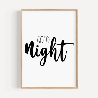 Good Night Print Posters, Prints, & Visual Artwork Pretty Average