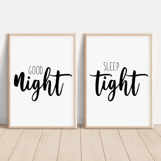 Good Night, Sleep Tight Print Bundle - Set of Two Prints Posters, Prints, & Visual Artwork Pretty Average