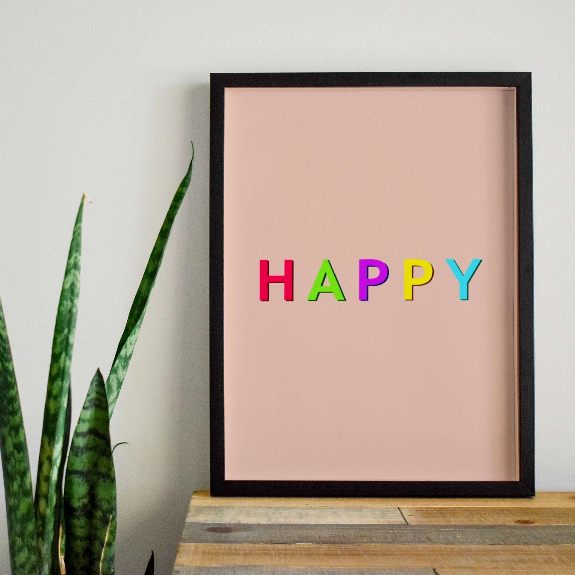 Happy Print Posters, Prints, & Visual Artwork Pretty Average