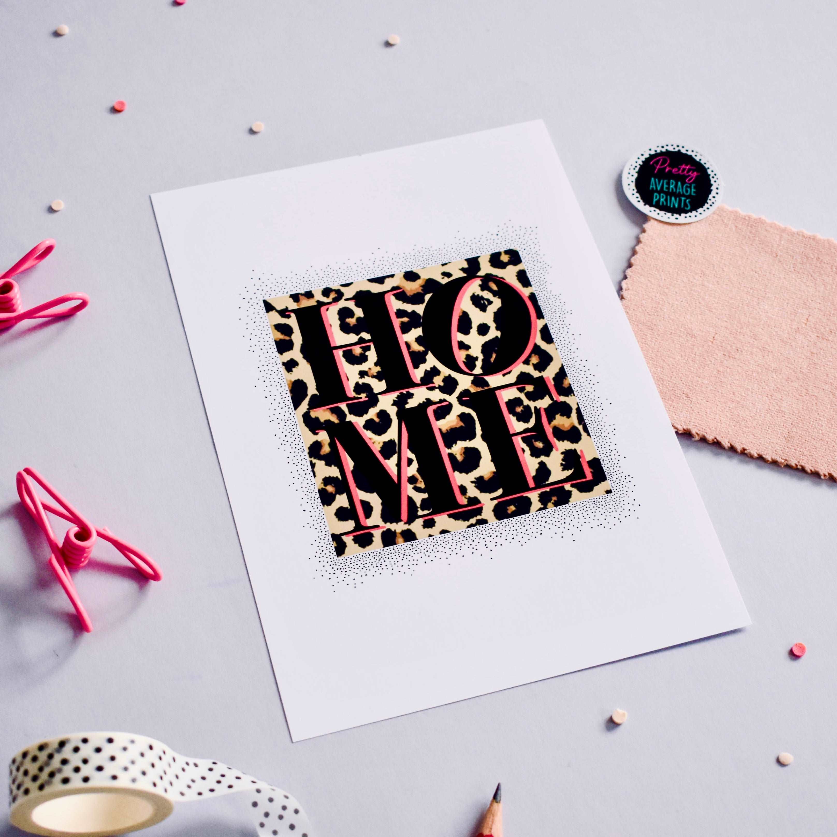 Home Print - Leopard Posters, Prints, & Visual Artwork Pretty Average   