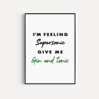I’m Feeling Supersonic Print Posters, Prints, & Visual Artwork Pretty Average