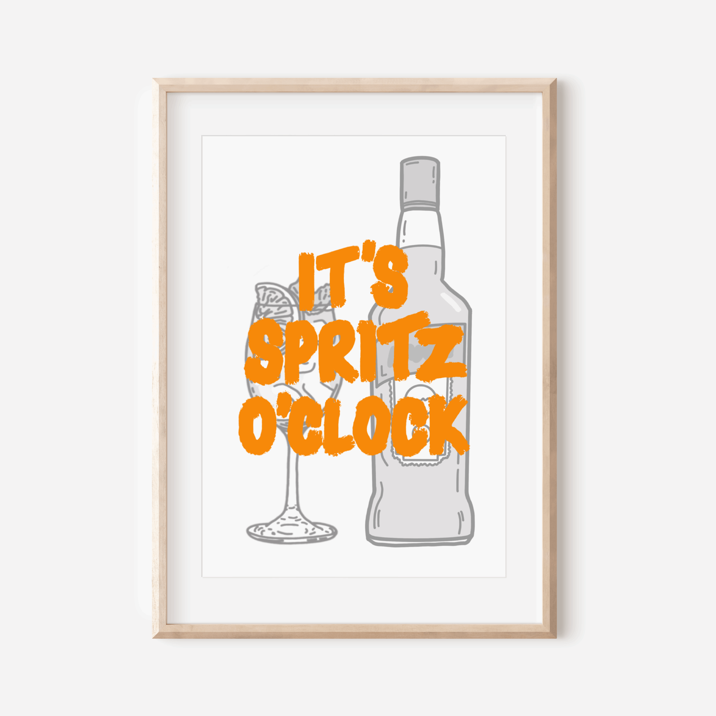 It’s Spritz O’Clock Print Posters, Prints, & Visual Artwork Pretty Average