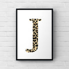 Letter / Initial Print - Leopard Print Posters, Prints, & Visual Artwork Pretty Average