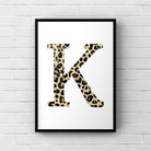 Letter / Initial Print - Leopard Print Posters, Prints, & Visual Artwork Pretty Average