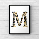 Letter / Initial Print - Leopard Print Posters, Prints, & Visual Artwork Pretty Average