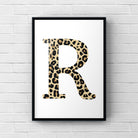 Letter / Initial Print - Leopard Print Posters, Prints, & Visual Artwork Pretty Average