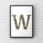 Letter / Initial Print - Leopard Print Posters, Prints, & Visual Artwork Pretty Average