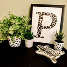 Letter / Initial Print - Leopard Print