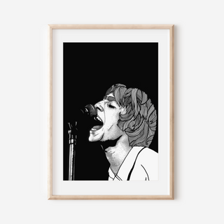Liam Gallagher Drawing Print Posters, Prints, & Visual Artwork Pretty Average