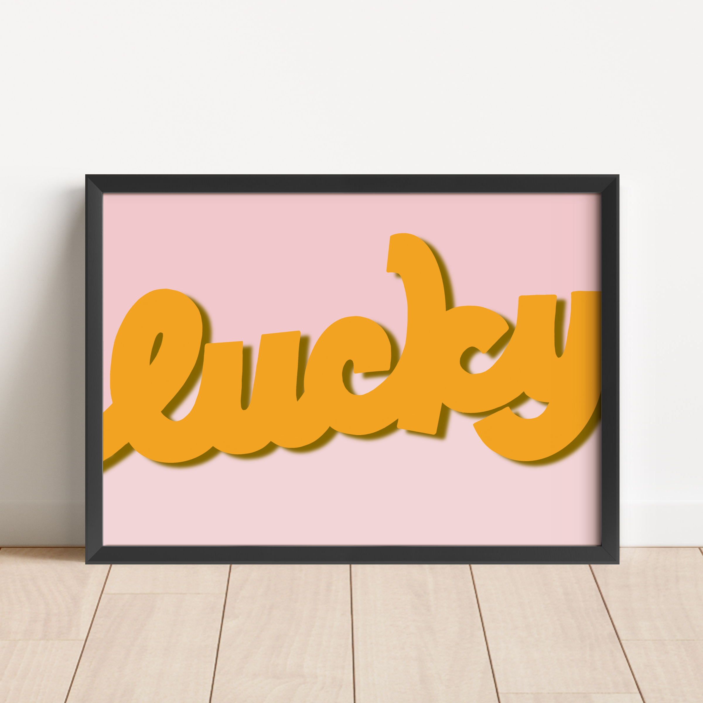 Lucky Print Posters, Prints, & Visual Artwork Pretty Average