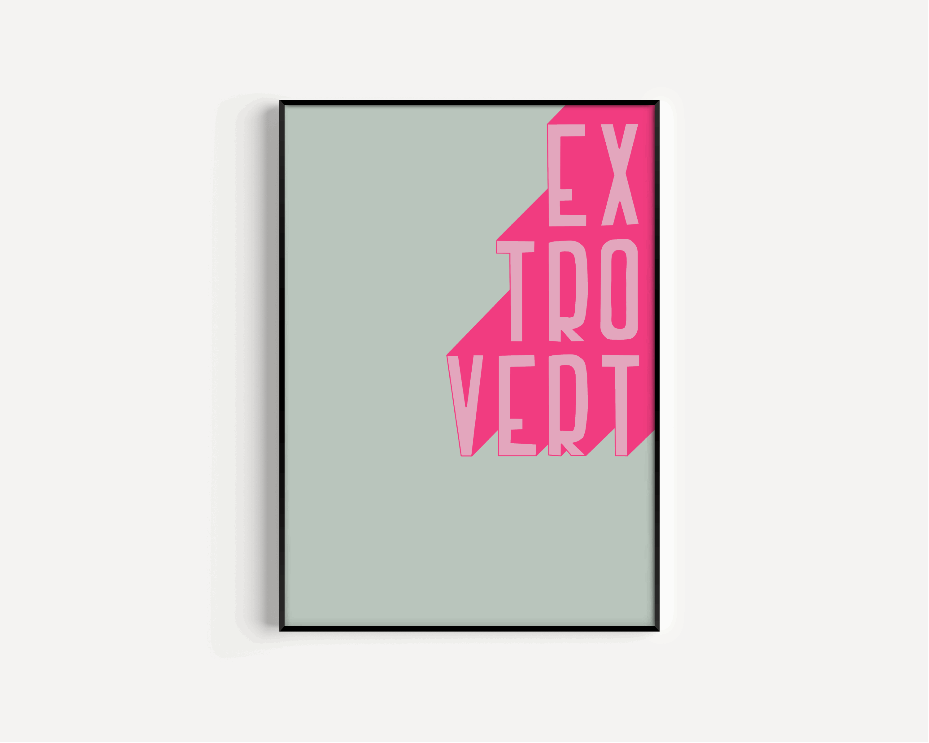 Extrovert Print Posters, Prints, & Visual Artwork Pretty Average   