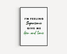 I’m Feeling Supersonic Print Posters, Prints, & Visual Artwork Pretty Average   