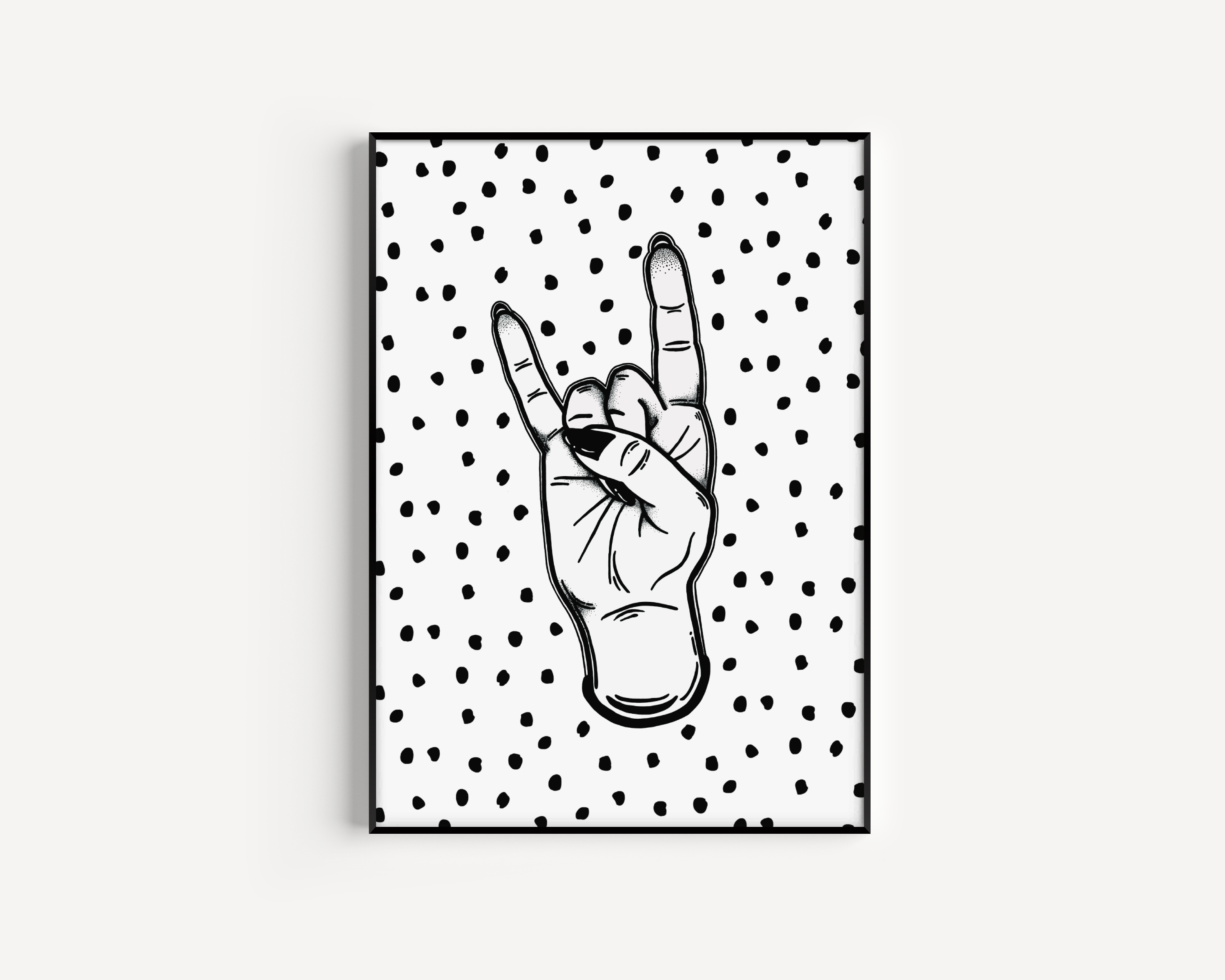 Rock Hand, Print Posters, Prints, & Visual Artwork Pretty Average   