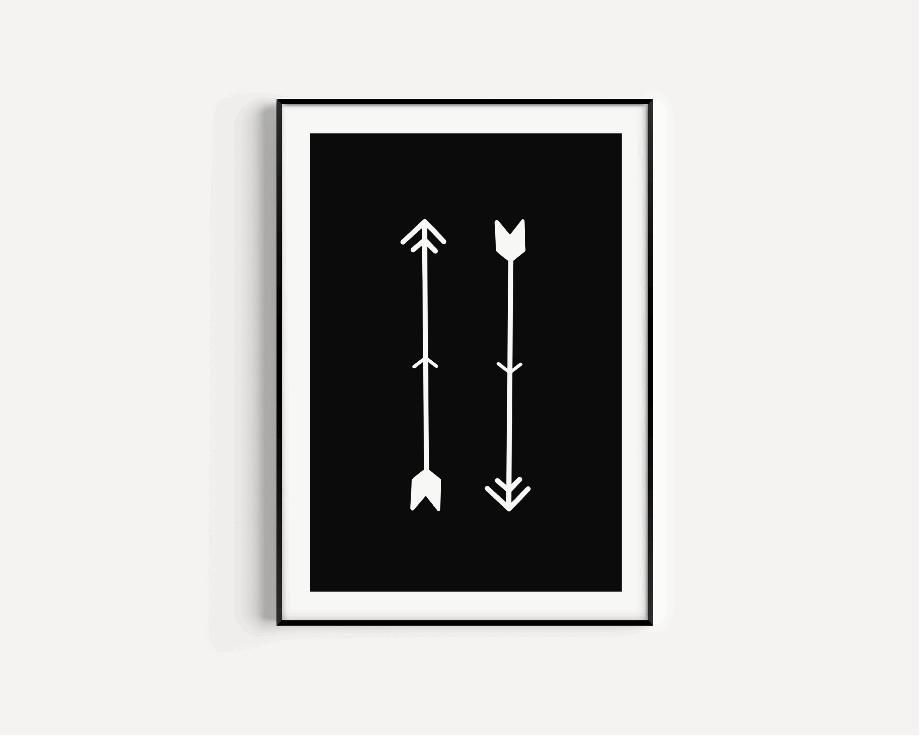Arrows Print - Black and White Posters, Prints, & Visual Artwork Pretty Average   