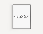 Inhale Print Posters, Prints, & Visual Artwork Pretty Average   