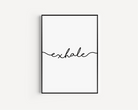 Exhale Print Posters, Prints, & Visual Artwork Pretty Average   