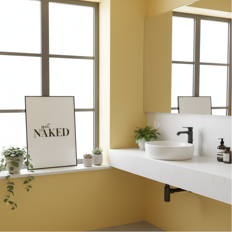 Get Naked Print Posters, Prints, & Visual Artwork Pretty Average