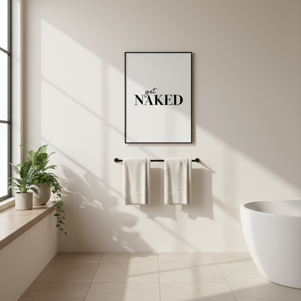 Get Naked Print Posters, Prints, & Visual Artwork Pretty Average