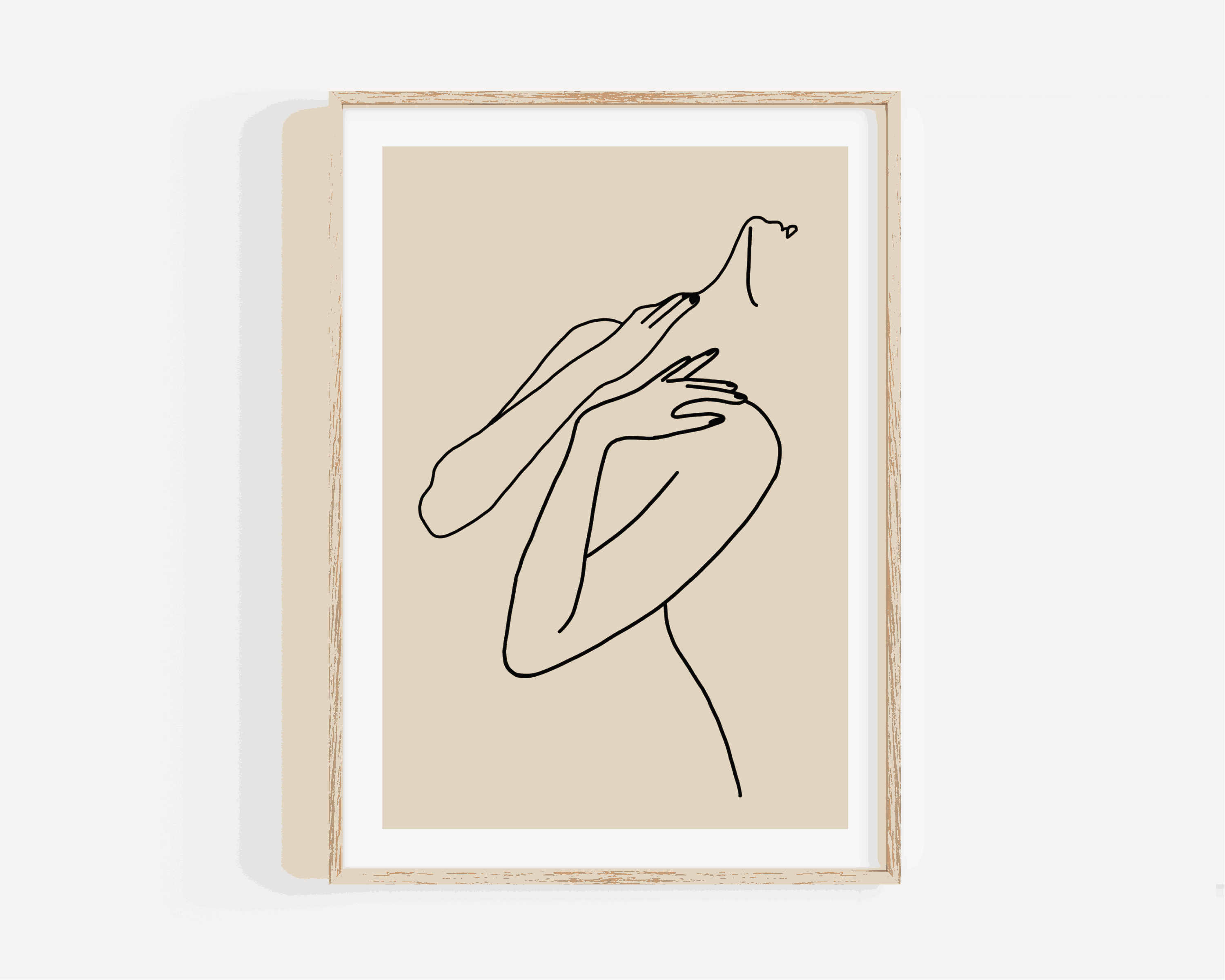 Body (Stretch) Line Drawing Print Posters, Prints, & Visual Artwork Pretty Average   
