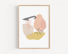 Peachy Keen Abstract Shapes Print Bundle - Set of Two Prints Posters, Prints, & Visual Artwork Pretty Average   