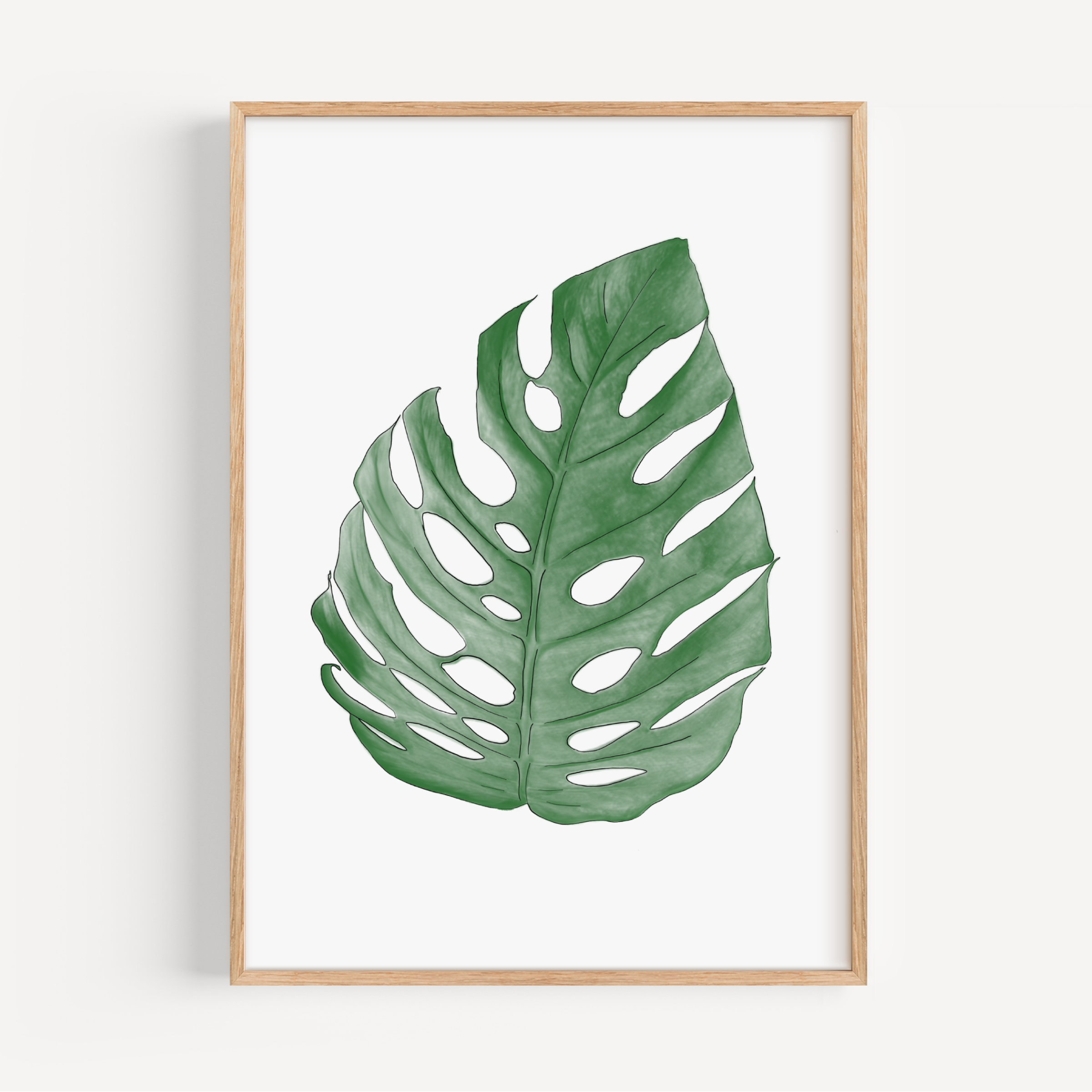 Monstera Leaf Print Posters, Prints, & Visual Artwork Pretty Average