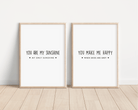 You Are My Sunshine, You Make Me Happy When Skies Are Grey - Two Print Bundle Posters, Prints, & Visual Artwork Pretty Average   