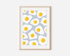 Egg Print - Other Colours Available Posters, Prints, & Visual Artwork Pretty Average 4x6 Blue 