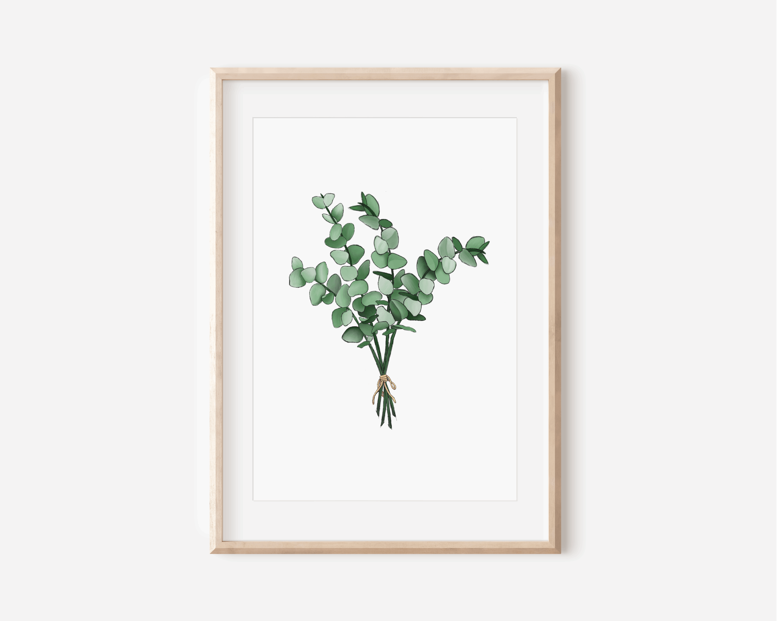 Eucalyptus Bunch Print Posters, Prints, & Visual Artwork Pretty Average   