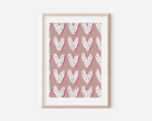 Hearts Print - Pink & Polka Dot Posters, Prints, & Visual Artwork Pretty Average   