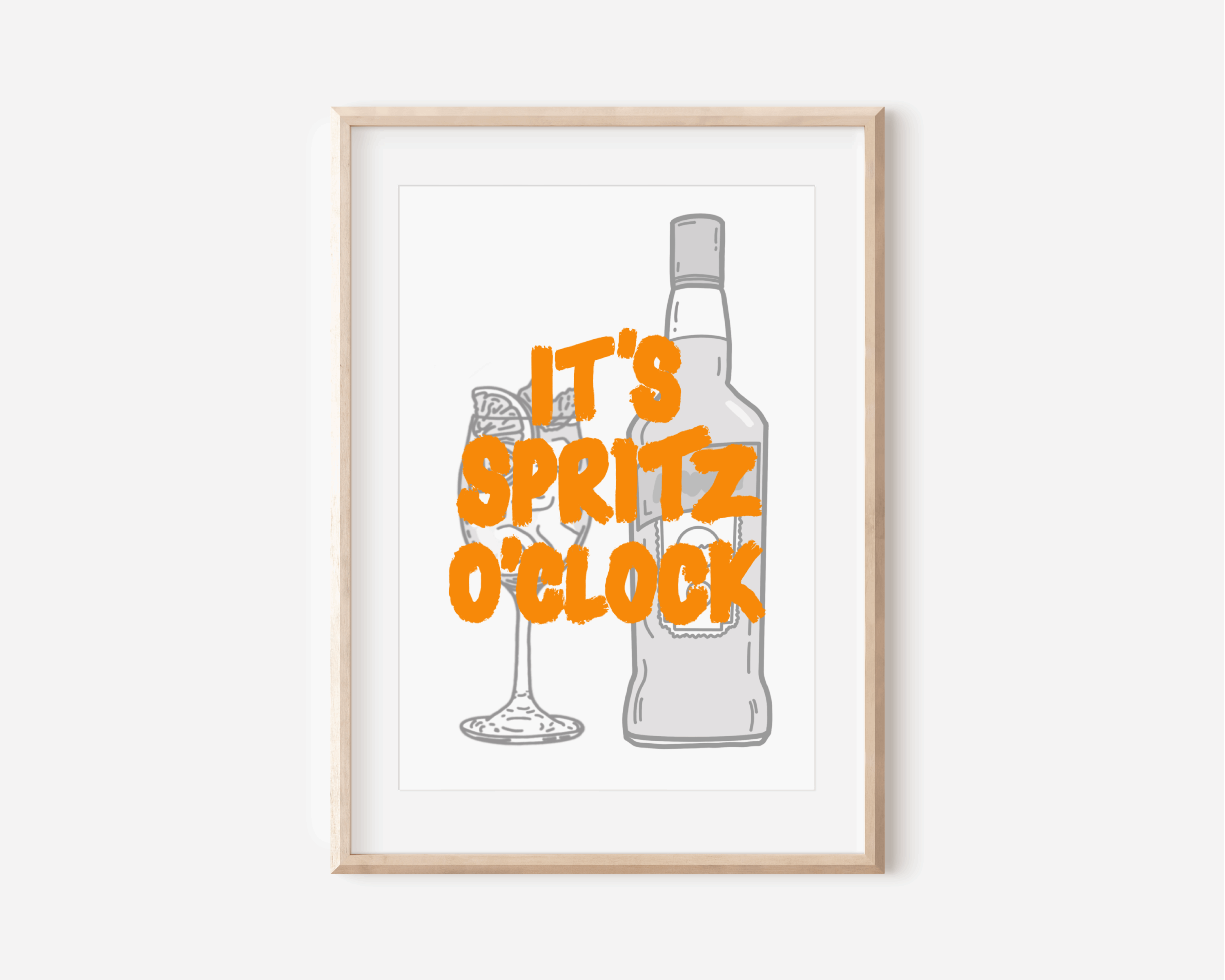 It’s Spritz O’Clock Print Posters, Prints, & Visual Artwork Pretty Average   