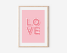 Love Print Posters, Prints, & Visual Artwork Pretty Average   