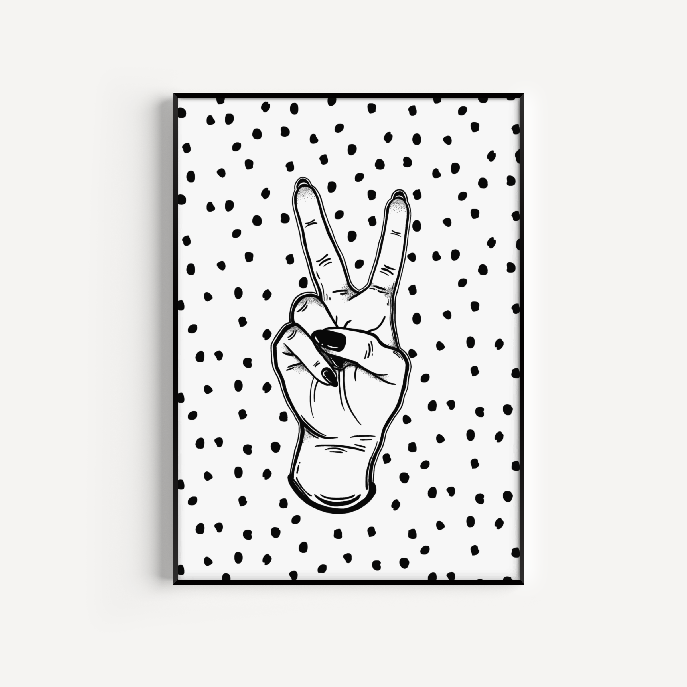 Peace Hand Print Posters, Prints, & Visual Artwork Pretty Average