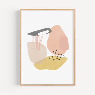 Peachy Keen Abstract Shapes Print Bundle - Set of Two Prints Posters, Prints, & Visual Artwork Pretty Average