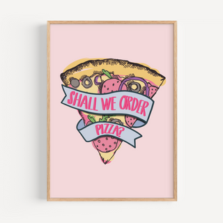 Pizza Print Posters, Prints, & Visual Artwork Pretty Average