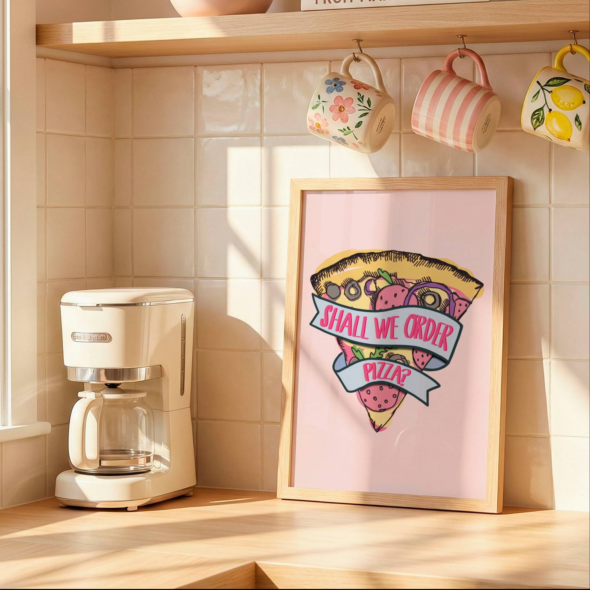 Pizza Print Posters, Prints, & Visual Artwork Pretty Average