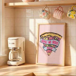 Pizza Print Posters, Prints, & Visual Artwork Pretty Average