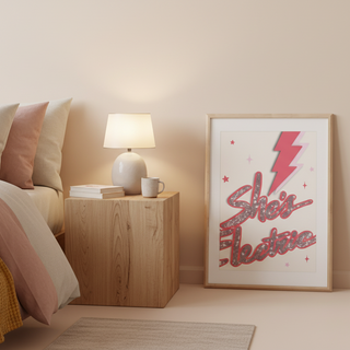 She’s Electric Print Posters, Prints, & Visual Artwork Pretty Average